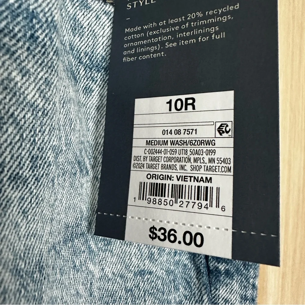 Universal Thread Patchwork Mid Rise Jeans Size 10 Regular - Picture 5 of 14